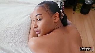 Ebony Babe Jazzy Jamison Takes Big White Dong - Teaser Video