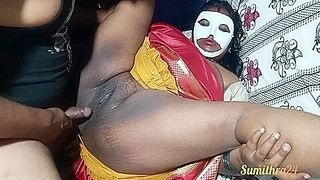 Desi Tamil House Wife Sumithra Akka Got Fucked Her Stepbrother