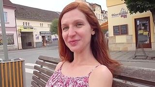 Red Haired Babe Is About To Have Sex For Money With A Man