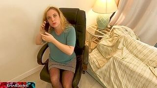 Stepmom Fucked By Stepson While Shes Talking On The Phone